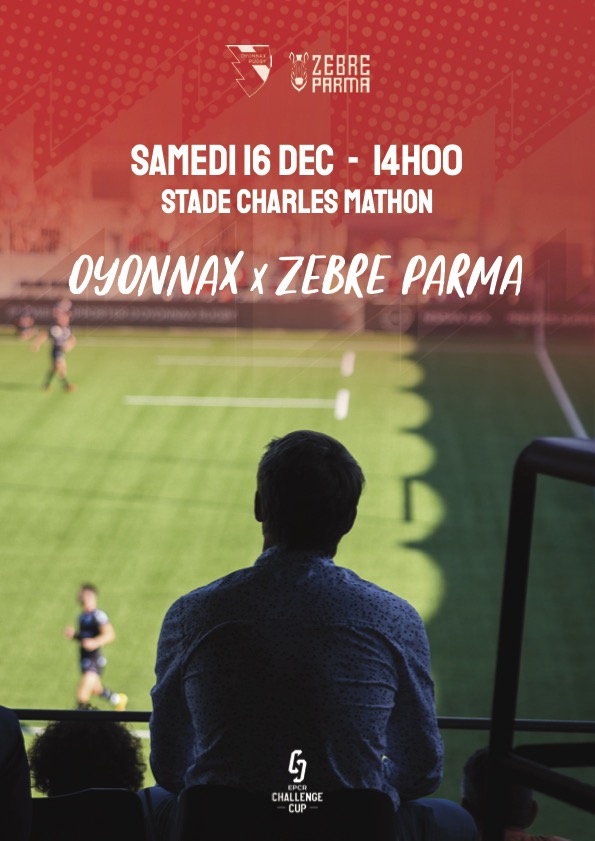 Oyonnax Rugby Zèbre Parma 16 décembre