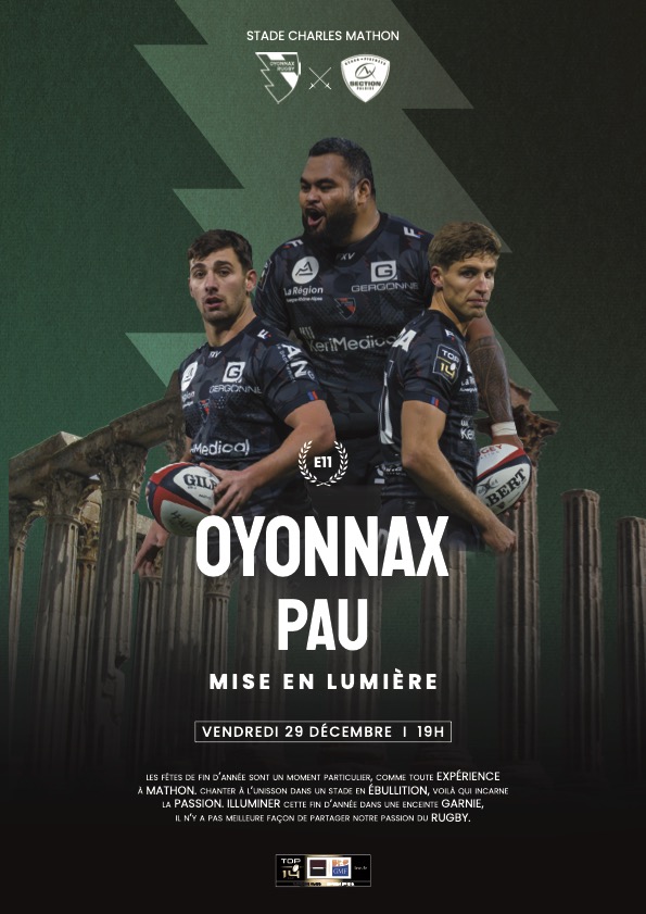 Oyonnax Rugby Pau 29 décembre